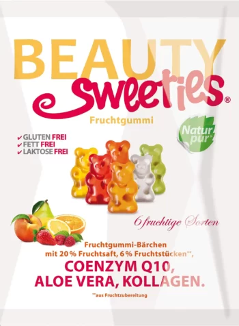 beauty sweeties fruit gummi bears 125g