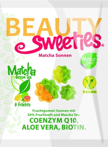 beauty sweeties matcha suns gummi candy 125g