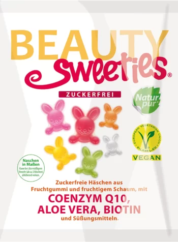 beauty sweeties sugar free bunnies foam sugar gummi candy 125g