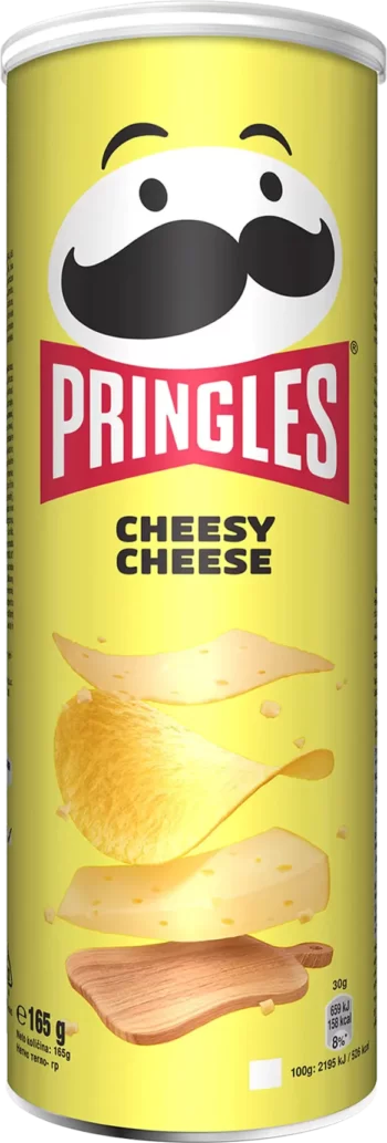 pringles cheesy cheese chips 165g