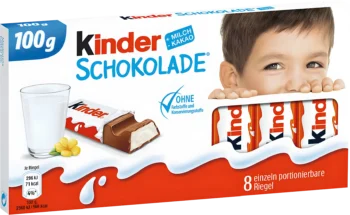 kinder chocolate with milk cream 100g