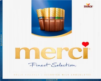 merci finest selection light variety milk chocolate bars 250g