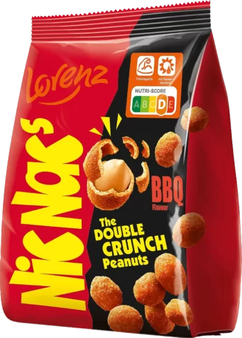 nicnac's bbq the double crunch peanuts 110g