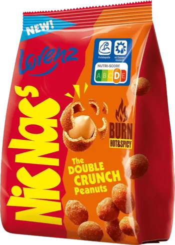 nicnac's burn hot spicy the double crunch peanuts 110g