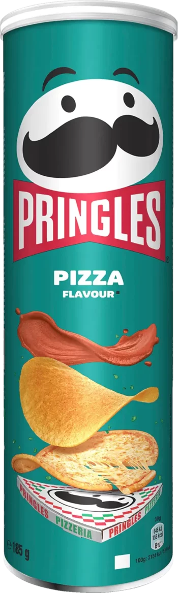 pringles pizza chips 185g