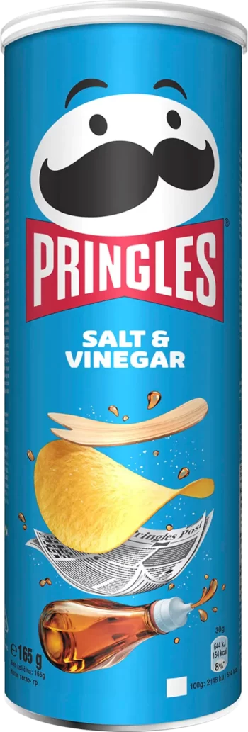 pringles salt vinegar chips 165g