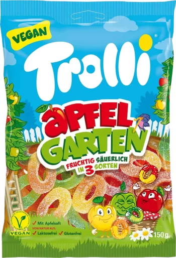 trolli apple garden gummi candy 150g