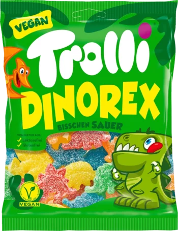 trolli dino rex gummi candy 150g