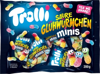 trolli sour fireflies minis gummi candy 200g