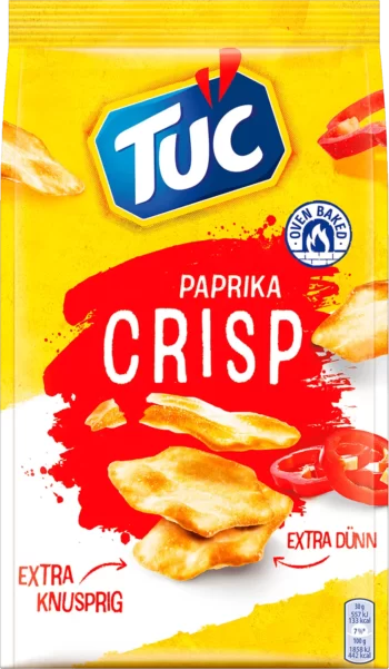 tuc crisp paprika potato snack 100g