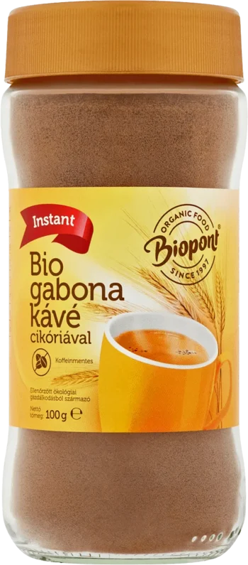 biopont organic grain instant coffee with chicory 100g