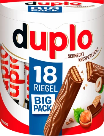 duplo milk wafer bar 18x