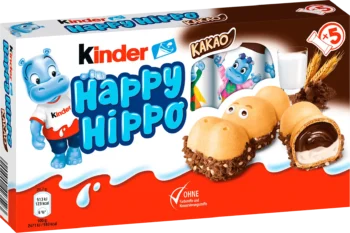 kinder happy hippo cocoa wafer 5x 20.7g