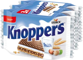 knoppers crispy wafer bar 3x 25g