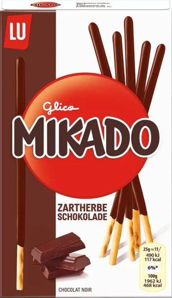 mikado dark chocolate biscuit sticks 75g