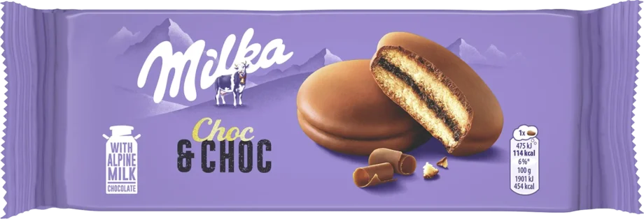 milka choc and choc 175g