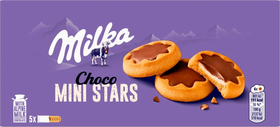 milka choco mini stars 185g