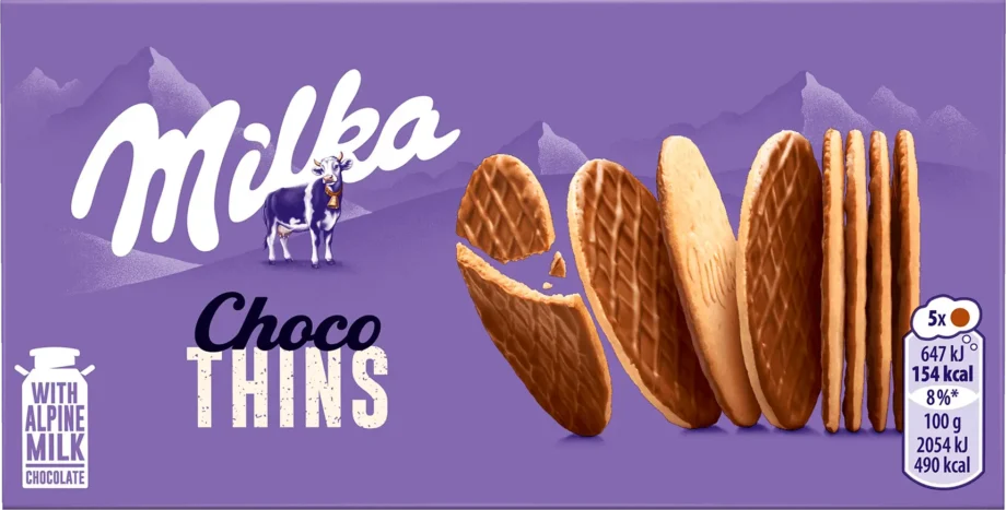 milka choco thins 151g