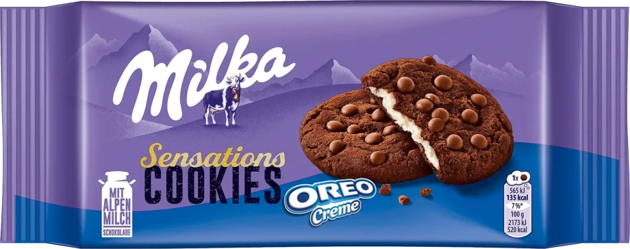 milka sensations cookies oreo creme 156g