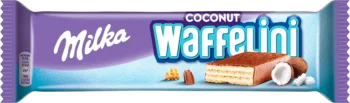 milka waffelini coconut wafer bar 31g