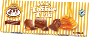 original muh-muhs choco toffee trio milk chocolate 132g