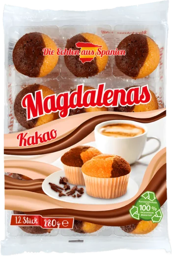 pico food magdalenas cocoa mini cakes 280g