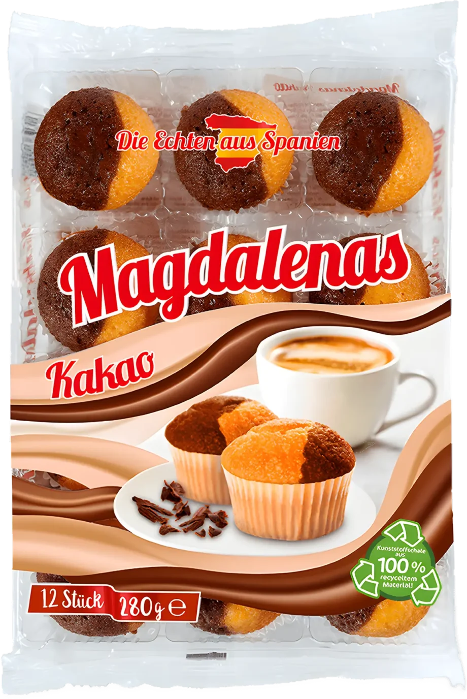 pico food magdalenas cocoa mini cakes 280g