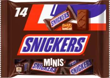 snickers minis chocolate bars 14x 275g