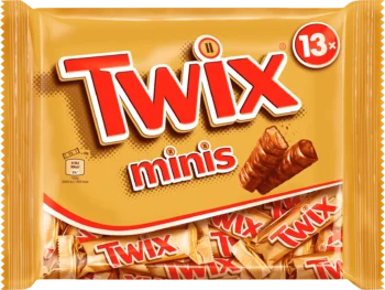 twix minis chocolate bars 13x 275g